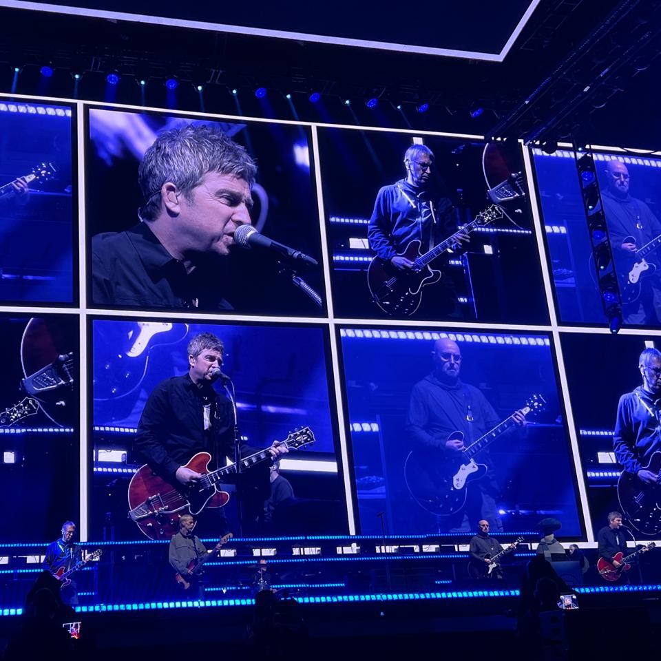 Screen at the Oasis show